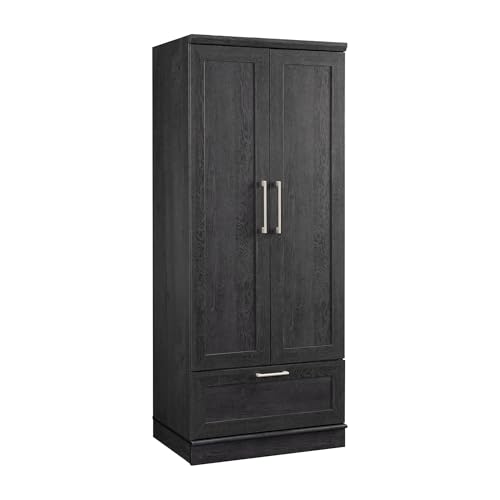 Sauder Sauder HomePlus Storage Armoire, Raven Oak Finish — Build quality and design details up close