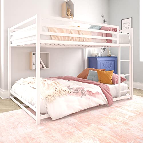 DHP DHP Miles Metal Bunk Bed, White, Full/Full — Build quality and design details up close