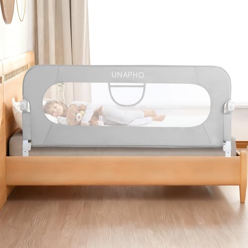 UNAPHO UNAPHO Bed Rail for Toddlers,Swing Down Kids Bed Rails Guard fo — Design and materials in detail