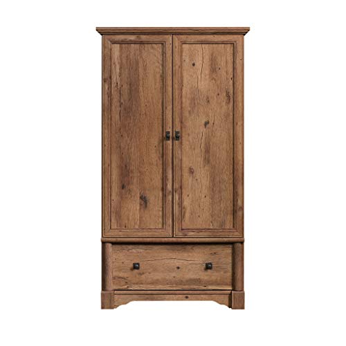 Sauder Sauder Palladia Armoire, Vintage Oak finish — Controls and everyday operation
