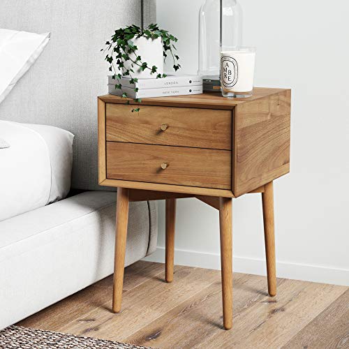 Nathan James Nathan James 32704 Harper Mid-Century Oak Wood Nightstand — Build quality and design details up close