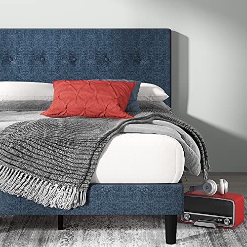 Zinus Zinus Omkaram Upholstered Platform Bed Frame, Mattress Foundatio — Design and materials in detail