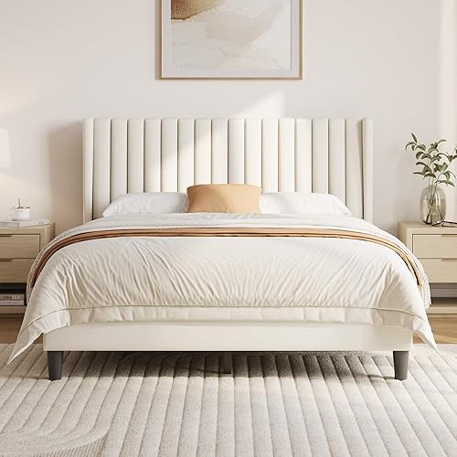 Yaheetech Queen Bed Frame Upholstered Platform Bed with Fabric Headboa — Real-world performance testing in action