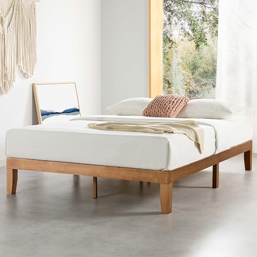 Mellow Naturalista Classic - 12 Inch Solid Wood Platform Bed with Wood — Our recommended configuration for best results