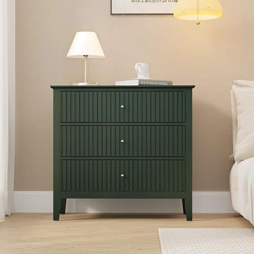 May in Color Large Green 3 Drawer Dresser, Painted 30 Inch Tall Wood N — Real-world performance testing in action
