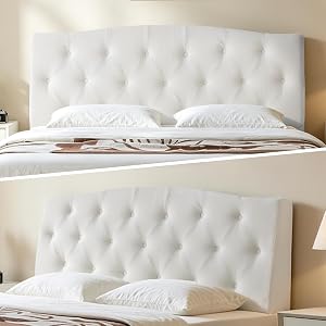 Vamcheer Queen Size Headboard Only-Modern Upholstered Headboard for Bed, Height Adjustable