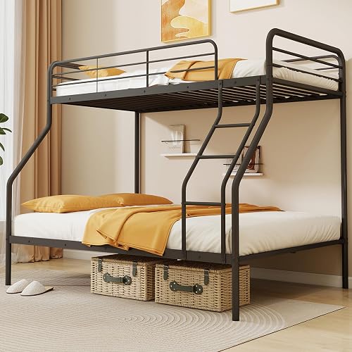 Giantex Metal Bunk Beds Twin Over Full Size, Heavy Duty Bunk Bed for T — Our recommended configuration for best results