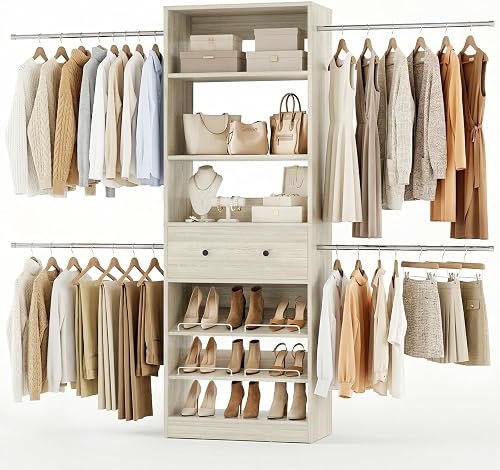 Armocity Wood Closet Organizer System - 4FT-9FT Expandable Wardrobe Cl — Durability testing under extreme conditions