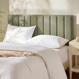 Upholstered Queen Headboard - Easy Assemble Channel Stitched Headboard Queen Size - Wall M