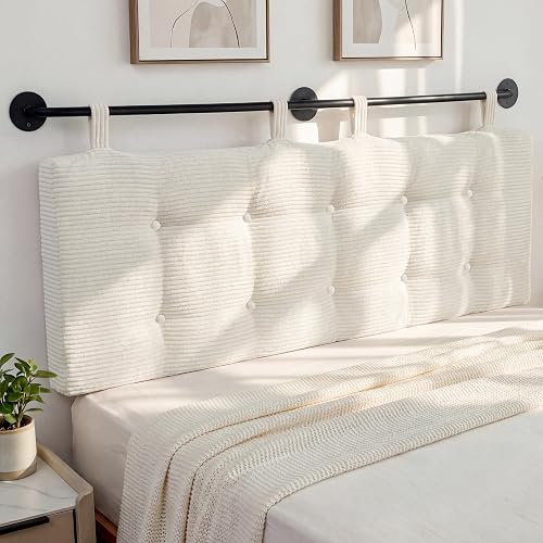 HIGOGOGO Wall Mounted Headboards for Queen Size Bed, Hanging Head Boar — Our recommended configuration for best results