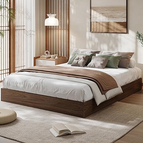 GarveeHome Queen Size Wood Platform Bed Frame,Wooden Bed Frame Without — Our recommended configuration for best results