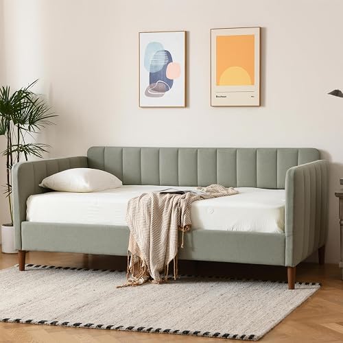 YUHUASHI Twin Size Upholstered Daybed with Wood Slat Support, Daybed F — Durability testing under extreme conditions