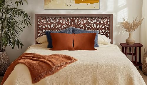 COTTON CRAFT Solid Wood Sturdy Queen Headboard - Compatible with All B — Our recommended configuration for best results